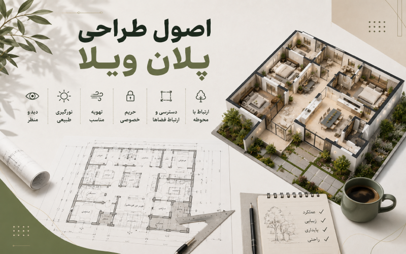 اصول طراحی پلان ویلا