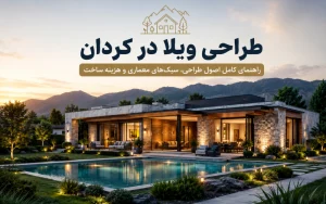 طراحی ویلا در کردان؛ راهنمای کامل اصول طراحی، سبک_های معماری و هزینه ساخت