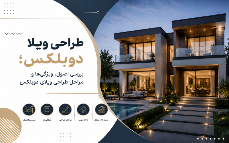 طراحی ویلا دوبلکس؛ بررسی اصول، ویژگی_ها و مراحل طراحی ویلای دوبلکس