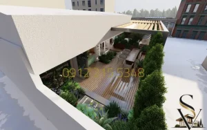 نمونه طراحی پنت‌هاوس ولنجک